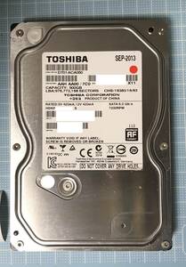 ［中古］　◆年末処分◆　3.5HDD　TOSHIBA　500GB　SATA　F0EZWS5G