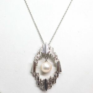 MIKIMOTO(ミキモト)《K14WG アコヤ本真珠ネックレス》D 11.0g 46.5cm pearl パール necklace ジュエリー jewelry EE6/EE9