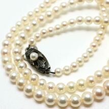 MIKIMOTO(ミキモト)《アコヤ本真珠ネックレス》D 3.5-7.0mm珠 14.4g 44cm pearl necklace ジュエリー jewelry DH0/EF0_画像1