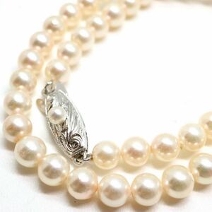 TASAKI(田崎真珠)良質!!《アコヤ本真珠ネックレス》D 5.5-6.0mm珠 18.4g 37.5cm pearl necklace ジュエリー jewelry DA0/DA0
