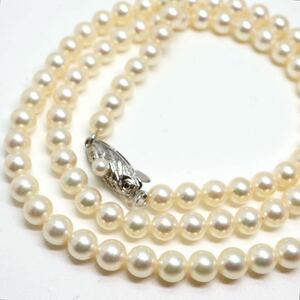 TASAKI(田崎真珠)高品質!!《アコヤ本真珠ロングネックレス》D 5.5-6.0mm珠 35.4g 73cm pearl necklace ジュエリー jewelry EA5/EC0