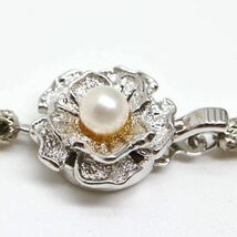 《アコヤ本真珠ネックレス》D 6.0-6.5mm珠 26.4g 44.5cm pearl necklace ジュエリー jewelry EA2/EC0_画像5