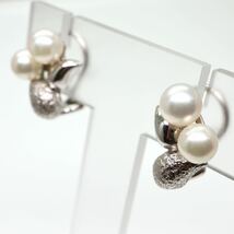 MIKIMOTO (ミキモト)《K18 アコヤ本真珠 ピアス兼イヤリング》D 7.7g パール pearl earring pierce ジュエリー jewelry EE3/EE3_画像3