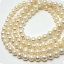 ソーティング付き!!《アコヤ本真珠ロングネックレス》D 5.5-6.0mm珠 49.8g 106.5cm pearl necklace ジュエリー jewelry DE0/EA0_画像6