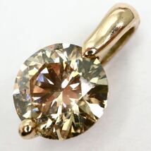 GSTV(ジーエスティーヴィー)《K18 天然ブラウンダイヤモンドペンダントトップ》D 0.7g 0.90ct diamond jewelry ジュエリー EB2/EE2_画像3