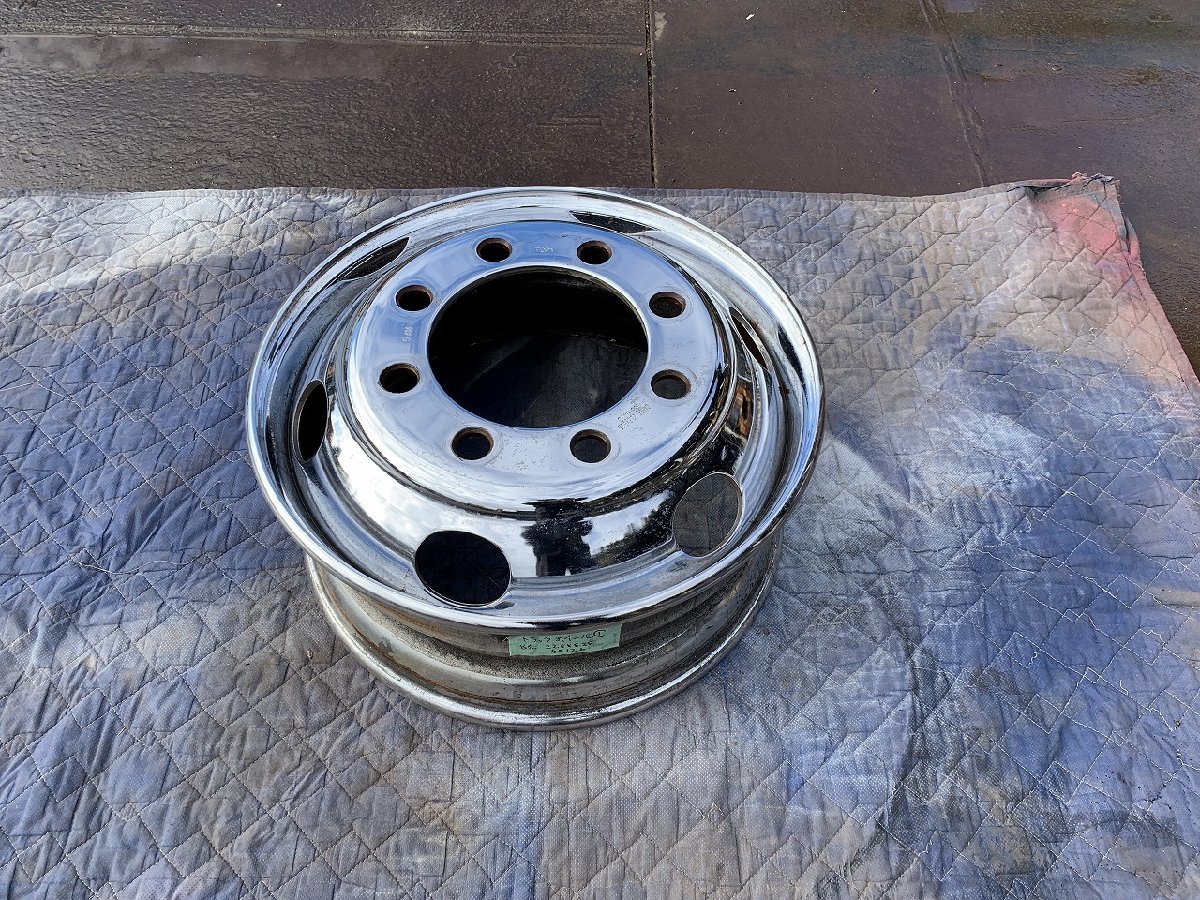大型 メッキトラックホイール JIS 22.5×8.25 165-14T 8穴 