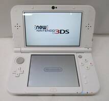 G1201-4A/ 動作OK new NINTENDO 3DSLL ニンテンドー RED-001 本体 ホワイト_画像1