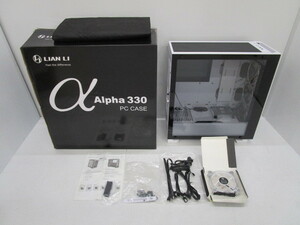 H1218-11Y/ Lian Li Alpha 330 WHITE PCケース 3面強化ガラス ホワイト 