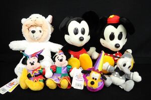 ●ぬいぐるみ05 ディズニー ぬいぐるみ7点まとめて●ミッキー/ミニー/ダッフィー/ドナルド/15years/Disney/保管品/消費税0円