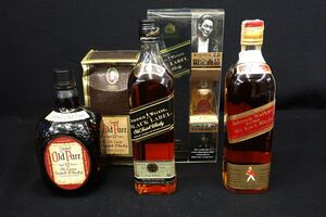 ◆32 古酒11 未開栓 OldParr JohnnieWalker まとめて3本◆オールドパー ジョニーウォーカー ブラックレーベル ウイスキー/消費税0円