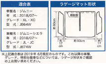 防水 ラゲッジマット スズキ JB64W JB74W ジムニー ジムニーシエラ専用 撥水 ウエットスーツ 素材 仕様 荷室 フロアマット ブラック 黒_画像3