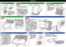 シートカバー トヨタ プリウス 専用 50系 ZVW50 ZVW51 ZVW55 H27.12-R4.12 車1台分セット フェイクレザー ブラック レザー 黒 ステッチ_画像6