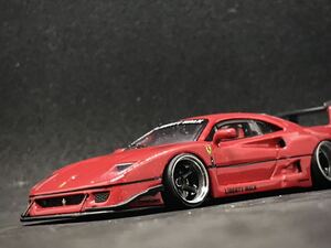 TPC[KaiZ] 1/64 LB☆WORKS LBWK Ferrari F40 “Red“ 改 深リム ローダウン 改造 カスタム品　