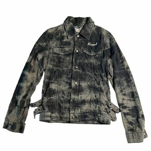Rare Japanese Label Design denim jacket goa g.o.a ifsixwasnine kmrii share spirit lgb 90s TORNADO MART 14th addiction Y2K