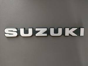 ジムニー JA11C SUZUKI活字体エンブレム 艶無しシルバー 送料無料