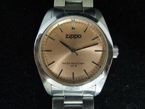 ★Ｗ―２９０★腕時計　ZIPPO/ジッポー XVI WATER RESISTANT 100M 動作品 3針 電池式 メンズ 耐水性