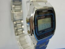 ★Ｗ―３２４★腕時計　[CASIO/カシオ A164W 動作品][BUGI/ブギ 詳細不明 動作不明] 2点まとめて デジタル腕時計 電卓 ジャンク品_画像5