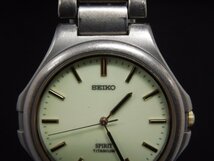 ★Ｗ―３２０★腕時計　SEIKO SPIRIT TITANIUM/セイコー スピリット チタン 7N01-7100 動作品 QUARTZ/クォーツ 3針 電池式 白文字盤_画像2