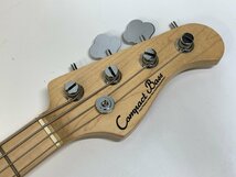 【ジャンク】Compact Bass CJB-70s ASH Active STB アクティブ エレキベース ギグバッグ付き ブルー 青 ※引取り可 □_画像5