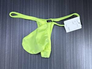 TM Collection 蛍光グリーン Shinysmooth V-cut JUST IMPACT TB Tバック BIKINI NEON