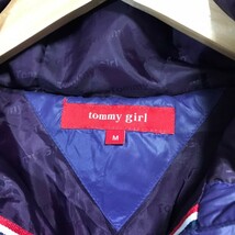 H6116dL tommy girl トミーガール サイズM ダウンジャケット ジャンパー パープル レディース ジップアップ フーディー スポカジ 防寒_画像8