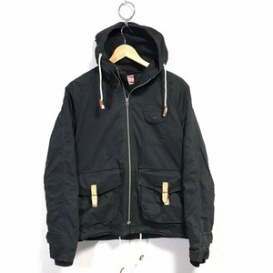 H6115dL Levi's リーバイス サイズS ジップアップジャケット ブルゾン コットンパーカー サンプル品 ブラック メンズ 古着 フーディー