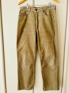 H6322cL 日本製 Levi's 515-15 リーバイス サイズW31 L34 (M位) コーデュロイパンツ ワークパンツ ベージュ メンズ 古着 アメカジ 