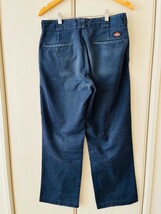 H6317cL Dickies 874 ディッキーズ874 サイズM位 ワークパンツ チノパンツ チノパン ネイビー 紺色 メンズ 古着 スケーター カジュアル_画像2