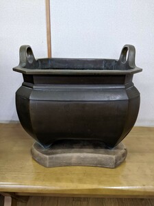 重たい銅の火鉢約１１．５キロ当時物