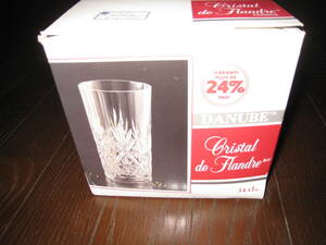 DANUBE(dan-b). high class crystal glass 4 customer! boxed new goods!