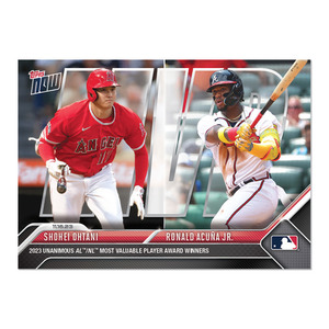 【MVP記念】Topps now 大谷翔平 MVP 大谷翔平&アクーニャJr.　エンゼルス　ブレーブス　④