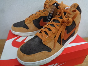 即決 27.5cm 国内正規品 新品未使用 NIKE DUNK HIGH PRM DARK CURRY ナイキ ダンク ハイ ダークカレー US9.5 DD1401 200 スニーカー