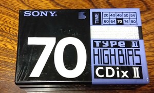 SONY オーディオカセットテープ HIGH POSITION TYPE II CDix II 70分 3本