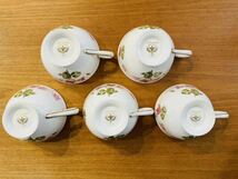 【美品】Noritake ノリタケ CYCLAMEN TOUCH シクラメンタッチ 9654 カップ&ソーサー C/S C&S 5客セット まとめて_画像3