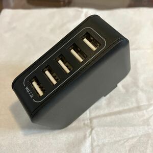 AC72-5N USB充電器 USB-A×5ポート 合計7.2A出力 ブラック Century