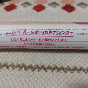 第一生命★6枚物カレンダー★ディズニー★2024年★令和6年★壁掛け★横36.5cm★未開封