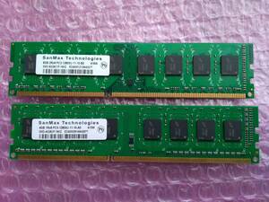 SanMax PC3-12800/DDR3-1600 8GB＋4GB=計12GB分、240pin