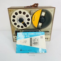 【現状品】取説付属！Victor　オープンリールデッキ　4TD-405　ビクター　オーディオ　通電のみ確認　中古品_画像1