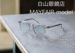 【新品未使用】白山眼鏡店 メイフェア Mayfair サングラス クリア 透明 ビートルズ ジョンレノン