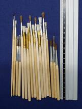 洋画筆　ナイロン筆等々　色々な筆 (短い筆)　1０0本以上　SANKEN 三研　日本製_画像5