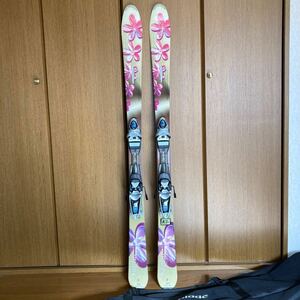 送料無料☆ROSSIGNOLロシニョール☆Saphir サファイア レディース中上級者向けスキー板 140cm 中古品 ビンディング スキーケース付き