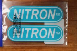 送料250円～　NITRON ナイトロン ステッカー 小サイズ　2枚セット 70X45mm R-924