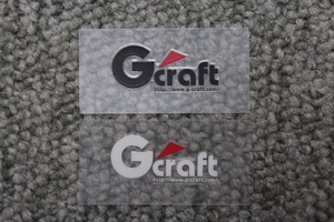 送料250円～　G'craft　ジークラフト　【文字だけ残る】切文字ステッカー 25X11ｍｍ　R-66【白】1 【黒】2　2色からお選びください