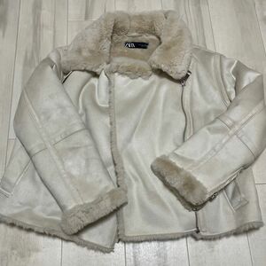 ボア ライダースジャケット ムートンコート　ZARA