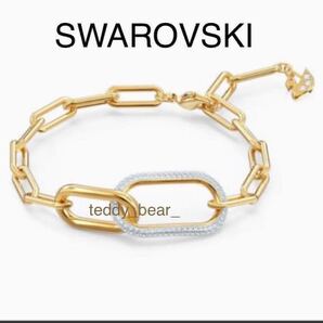 送料無料 未使用に近い 美品 スワロフスキー SWAROVSKI タイム TIME ブレスレット 5566003 箱あり