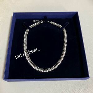 送料無料　新品　未使用　スワロフスキー　SWAROVSKI ネックレス　シルバー　箱つき