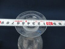 K7394 ガラス「手吹き アイスクラックガラス デキャンタ」昭和レトロ ガラス 水差し_画像7