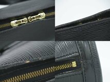 本物 ルイヴィトン LOUIS VUITTON LV リュサック エピ レザー ショルダーバッグ トートバッグ ノワール ブラック M52282_画像4