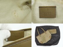 本物 グッチ GUCCI GGキャンバス トートバッグ ハンドバッグ ブラウン 269878_画像9