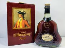 【1円スタート!!】 COGNAC Hennessy コニャック ヘネシー ブランデー お酒 700ml(0.7) X.O 1724-1800 箱あり 古酒 未開栓_画像1